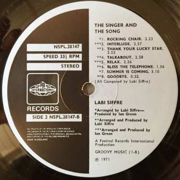 LP Labi Siffre: Singer & The Song