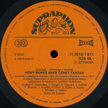 LP Zdeněk Svěrák: Němý Bobeš Aneb Český Tarzan