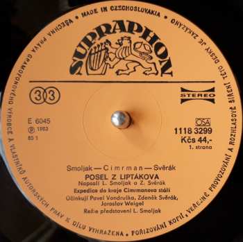 LP Zdeněk Svěrák: Posel Z Liptákova