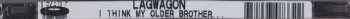 CD Lagwagon: I Think My Older Brother Used To Listen To Lagwagon