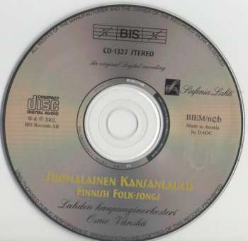 CD Lahti Symphony Orchestra: Suomalainen Kansanlaulu (Finnish Folk-Songs)
