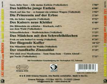 CD Hans Christian Andersen: Lale Andersen Erzählt Märchen Von Hans Christian Andersen