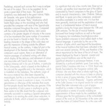 CD The London Symphony Orchestra: Symphonie Espagnole / Poème / Tzigane