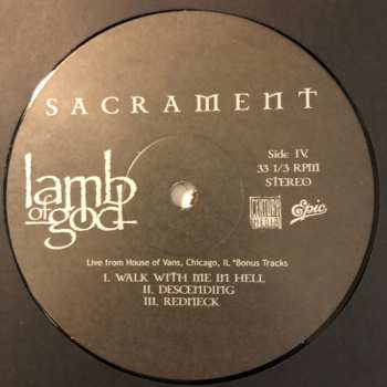 2LP Lamb Of God: Sacrament