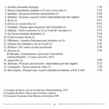 CD Ensemble La Fenice: Messe Pour Le Sacre De L'Empereur Matthias