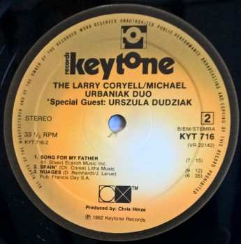 LP Larry Coryell: The Larry Coryell / Michael Urbaniak Duo