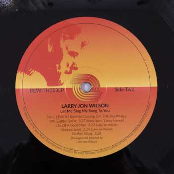 LP Larry Jon Wilson: Let Me Sing My Song To You LTD