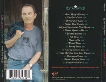 CD Larry Rice: If You Only Knew....The Best Of