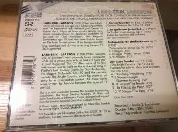 CD Lars-Erik Larsson:  Konsertuvertyr Nr 2, En Spelmans Jordafärd, Sinfonietta, Det Ljusa Landet