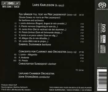 SACD John Storgårds: Seven Songs • Clarinet Concerto