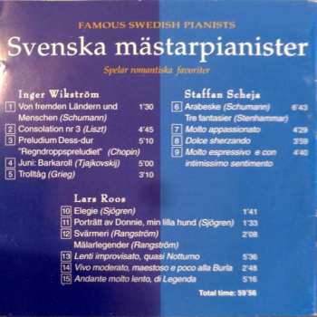 CD Inger Wikström: Famous Swedish Pianists - Svenska mästarpianister spelar romantiska favoriter