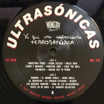 LP Las Ultrasónicas: Yo Fui Una Adolescente Terrosatánica