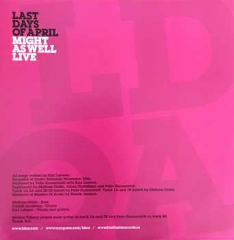 LP Last Days Of April: Might As Well Live CLR