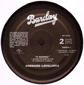 2LP Bernard Lavilliers: O Gringo