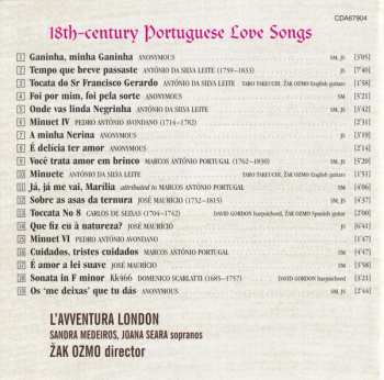 CD Žak Ozmo: 18th-Century Portuguese Love Songs