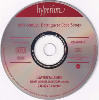 CD Žak Ozmo: 18th-Century Portuguese Love Songs