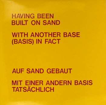 Album Richard Landry: Having Been Built On Sand