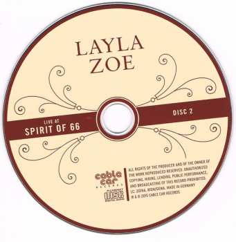 2CD Layla Zoe: Live At Spirit Of 66