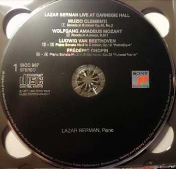 2CD Lazar Berman: Live At Carnegie Hall
