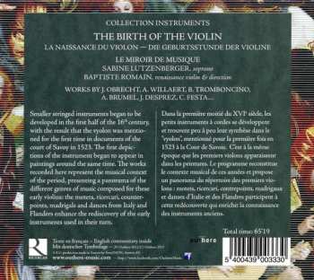 CD Baptiste Romain: The Birth Of The Violin