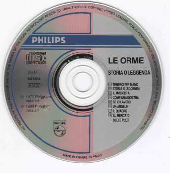 CD Le Orme: Storia O Leggenda