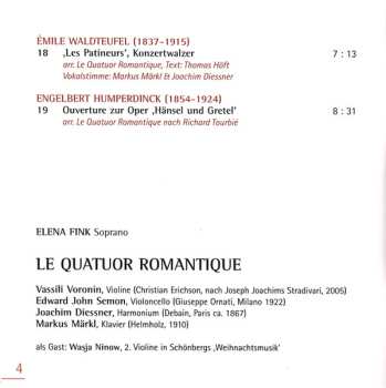 SACD Le Quatuor Romantique: A Late Romantic Christmas Eve