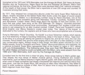 CD Super Biton De Ségou: Super Biton National De Ségou - Anthology