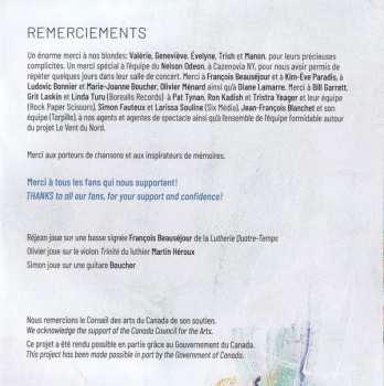 CD Le Vent Du Nord: Territoires