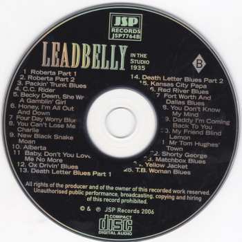 4CD/Doos Leadbelly: Important Recordings 1934 - 1949