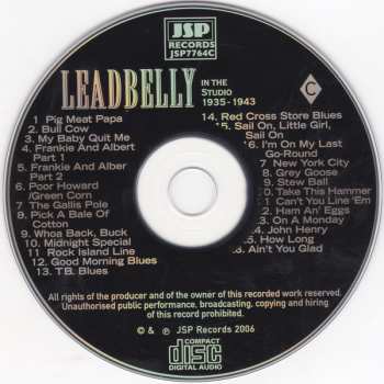 4CD/Doos Leadbelly: Important Recordings 1934 - 1949