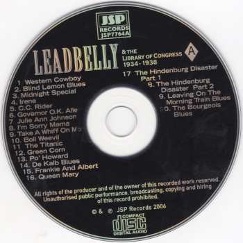 4CD/Doos Leadbelly: Important Recordings 1934 - 1949