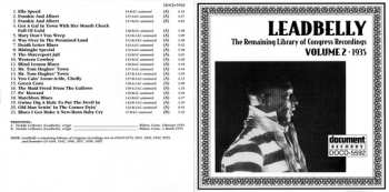 CD Leadbelly: The Remaining Library Of Congress Recordings: Volume 2 (1935)