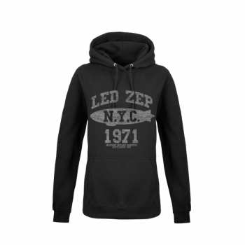 Merch Led Zeppelin: Dames Hoodie Lz College (black)