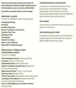 2LP/2CD/Doos Led Zeppelin: Led Zeppelin III DLX