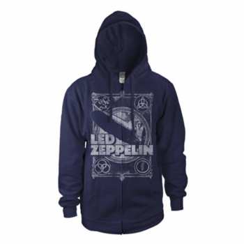 Merch Led Zeppelin: Hoodie Met Rits Vintage Print Lz1