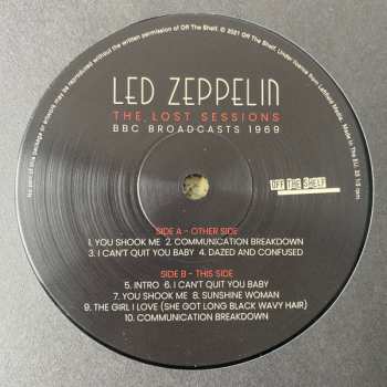 2LP Led Zeppelin: The Lost Sessions: BBC Broadcasts 1969