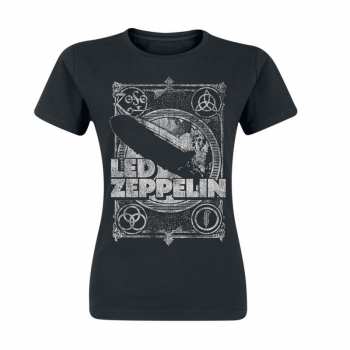 Merch Led Zeppelin: Tričko Dámské Vintage Print Lz1 S