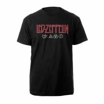 Merch Led Zeppelin: T-shirt Logo Led Zeppelin & Symbols