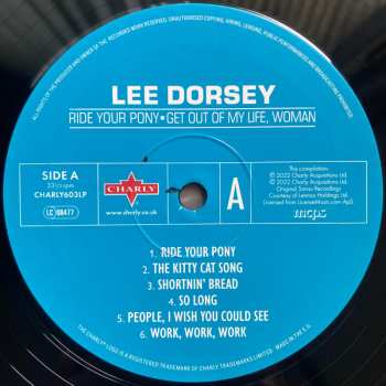 LP Lee Dorsey: Ride Your Pony - Get Out Of My Life, Woman