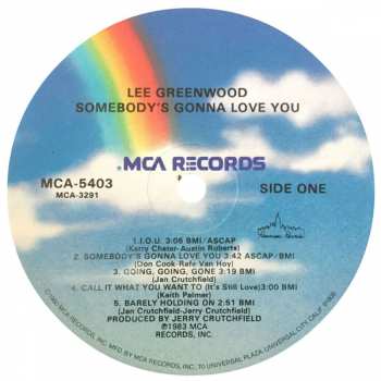 LP Lee Greenwood: Somebody's Gonna Love You