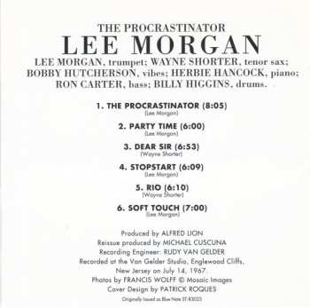 CD Lee Morgan: The Procrastinator LTD