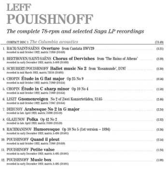 2CD Leff Pouishnoff: The Complete 78-rpm And Selected Saga LP Recordings