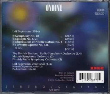 CD Leif Segerstam: Symphony No. 18 • Epitaph No 6.VI. • Impressions Of Nordic Nature No. 4 • Flowerbouquette No. 43E
