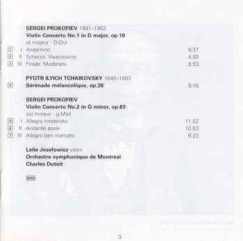 CD Sergei Prokofiev: Violin Concertos 1 & 2 / Sérénade Mélancolique