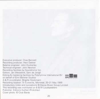 CD Sergei Prokofiev: Violin Concertos 1 & 2 / Sérénade Mélancolique