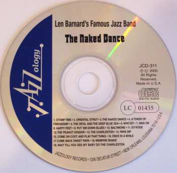 CD Len Barnard's Famous Jazz Band: The Naked Dance