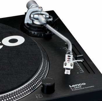 Audiotechnica Lenco L-3809BK - gramofon s přímým náhonem