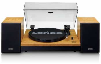 Audiotechnica Lenco LS 300 - Gramofon se samostatnými reproduktory Dřevo