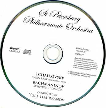 CD Pyotr Ilyich Tchaikovsky: Orchestral Suite From Swan Lake / Symphonic Dances
