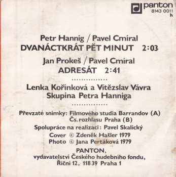 SP Vítězslav Vávra: Dvanáctkrát Pět Minut - Adresát